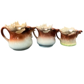 Three Graduated Moose Creamers