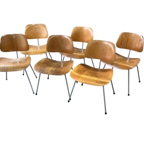 Set of Six Herman Miller Eames DCM Dining Chairs