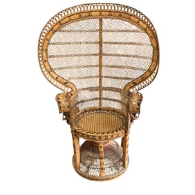 Vintage Rattan Peacock Chair