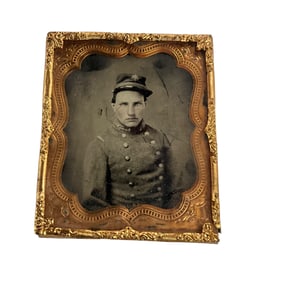 Civil War Tintype of Milton Cutshaw, Killed at Port Hudson, LA.