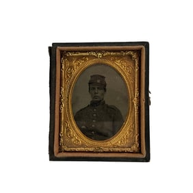 Civil War Tintype of Union Soldier, Possibly James Cutshaw