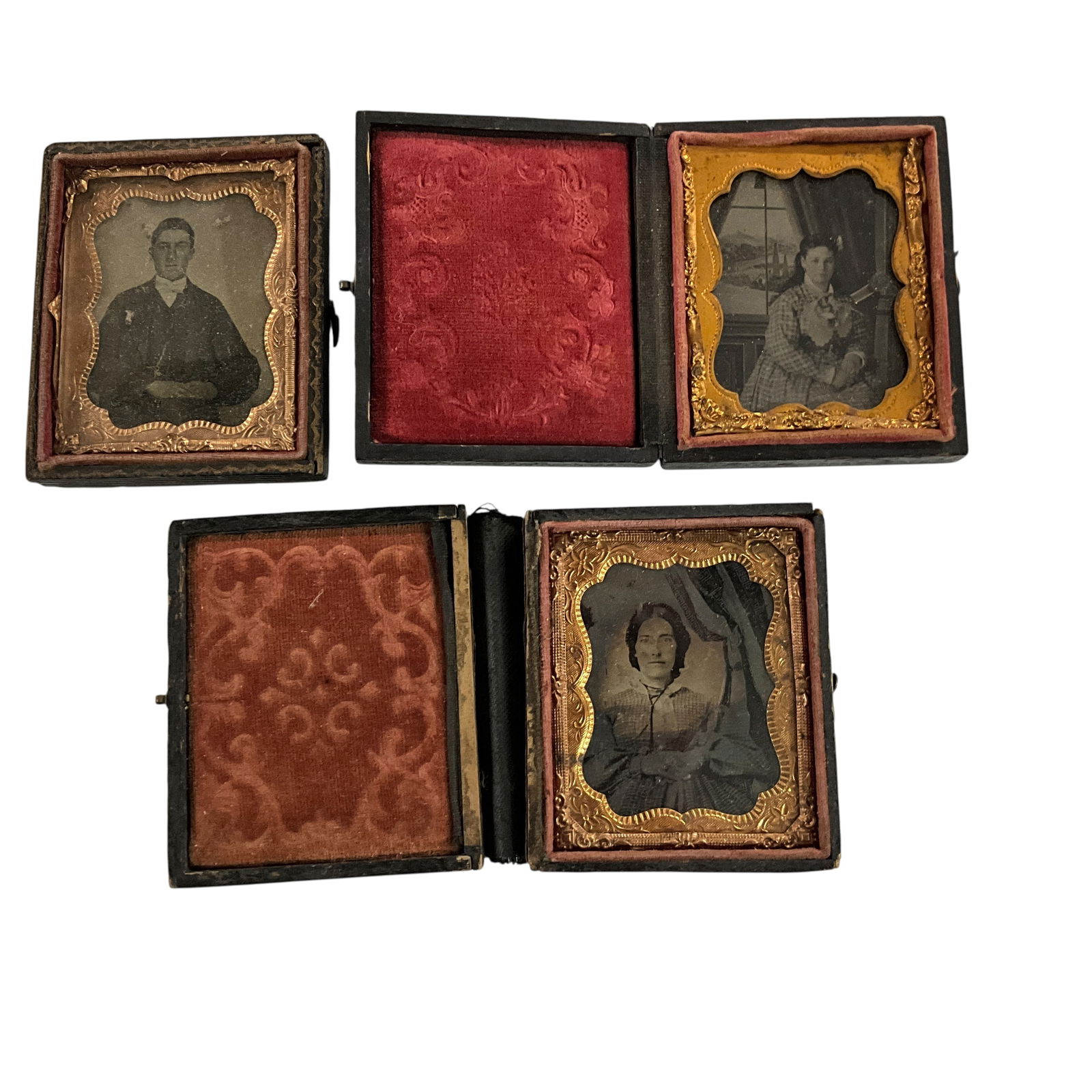 Three Mid-19th Century Cased Tintypes (1 of 7)