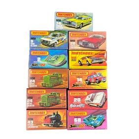 Group of 11 1970's Matchbox Cars in Original Boxes