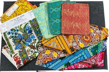 Group of Fabric Samples- Belding-Hausman, Prismatic