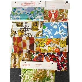 Group of Fabric Samples- Sheffres, Prismatic