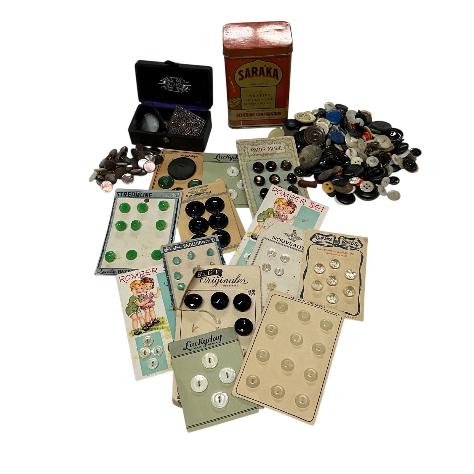 Vintage Buttons, Some Carded (1 of 5)