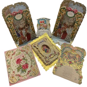Victorian Style Scrap Art Valentines