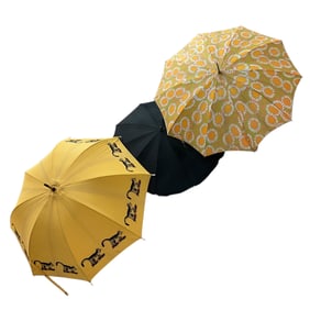 Trio of Vintage Umbrellas- Kliban "Sneaker Cat"