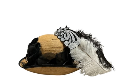 Vintage Straw Hat, Tiara