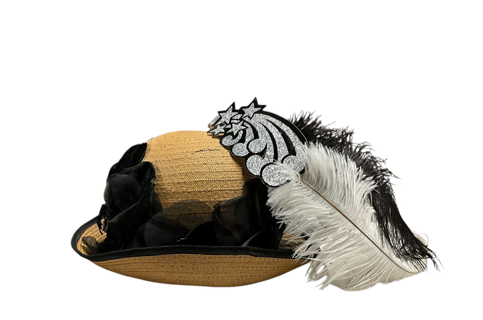 Vintage Straw Hat, Tiara (1 of 8)