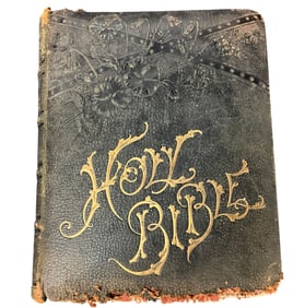 Antique Large Format Family Bible