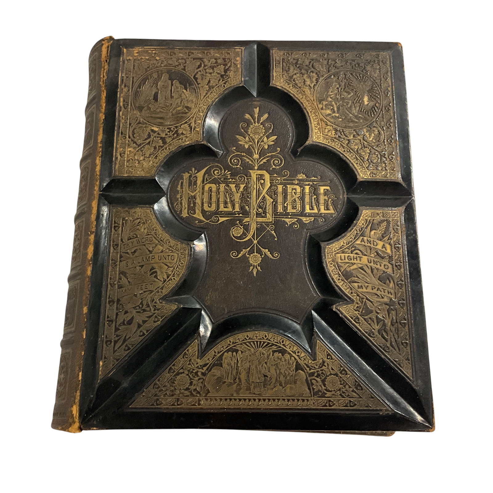 Antique Large Format Family Bible: Antique Large Format Family Bible- Holy Bible and Dr. William Smith's Bible Dictionary, published by the H.G. Allen Publishing Co, Grand Rapids Mich. copyright 1884