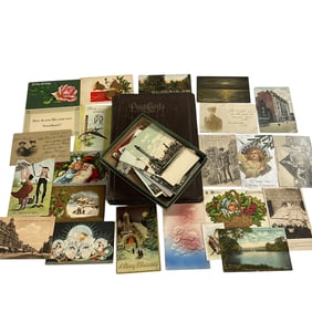Postcard Album- Full, Plus Box of Cards