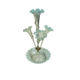 Victorian Art Glass Epergne-Reactive