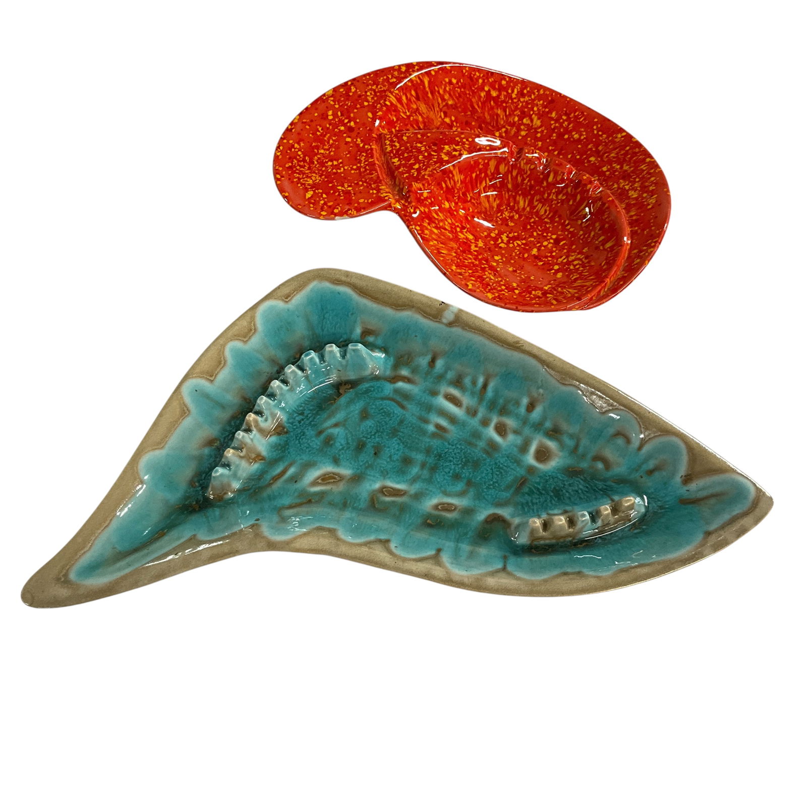 Pair of Mid Century Modern Free-Form Ashtrays (1 of 5)