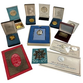 Group of Franklin Mint Sterling Items