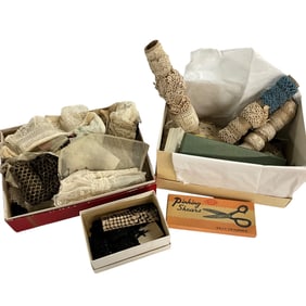 Large Lot of Antique Crochet and Lace.