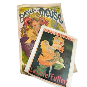 A pair of French Art Nouveau Posters