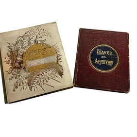 A Victorian Autograph Book, and a Book of Poetry/Floral Illustrations