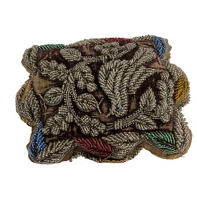 Beautiful Victorian Beaded Pillow