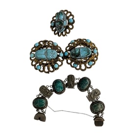 Egyptian Revival Scarab Jewelry