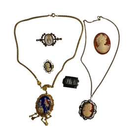 Selection of Victorian/Victorian Style  Cameo Jewelry