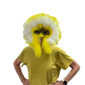 Feathered Mardi Gras Mask