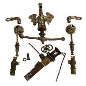 Brass Swan Faucet Set