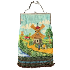 Pictorial Beaded Bag