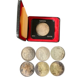 Collection of Old Silver Dollars