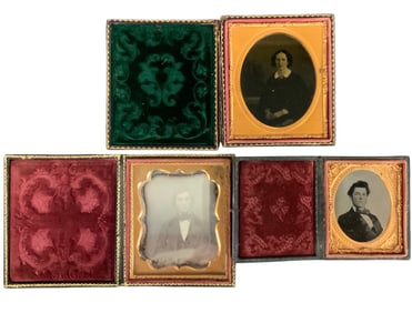Collection of Ambrotype/Daguerreotypes