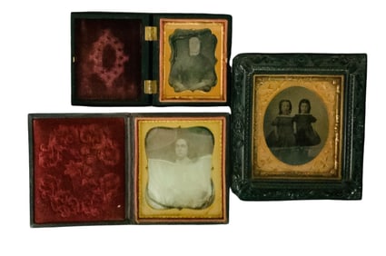 Collection of Ambrotype/Daguerreotypes