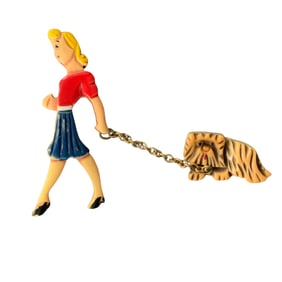 Amazing Vintage Plastic Pin