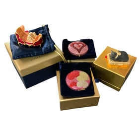 Collection of Estee Lauder Compacts & Solid Perfumes