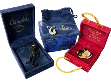 3 Vintage Pieces of Carolee Jewelry-Cats!