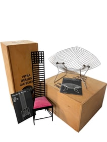 Pair of Vitra Design Museum Miniature Chairs