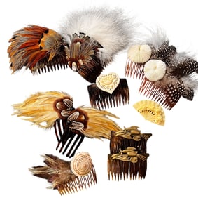 Collection of Vintage BoHo Hair Combs