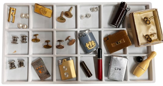 Grouping of Antique & Vintage Mens Accessories