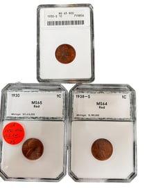 Lincoln Wheat Pennies-Graded