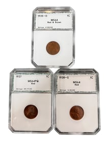 Lincoln Wheat Pennies-Graded