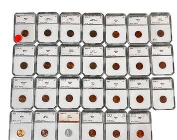 Lincoln Wheat Pennies-Graded