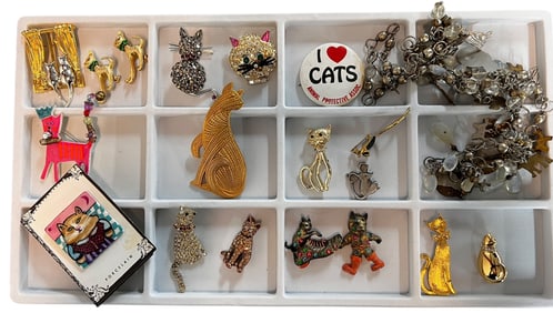Vintage Cat Jewelry