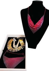 Lovely Liquid Metal and Cleopatra Necklaces