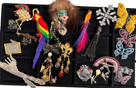 Fun Costume Jewelry-Brooches