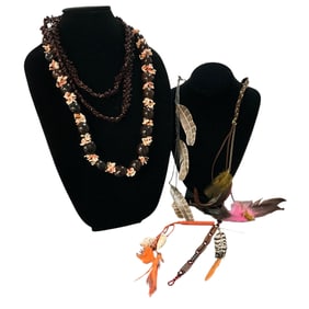Seed and Feather Jewelry