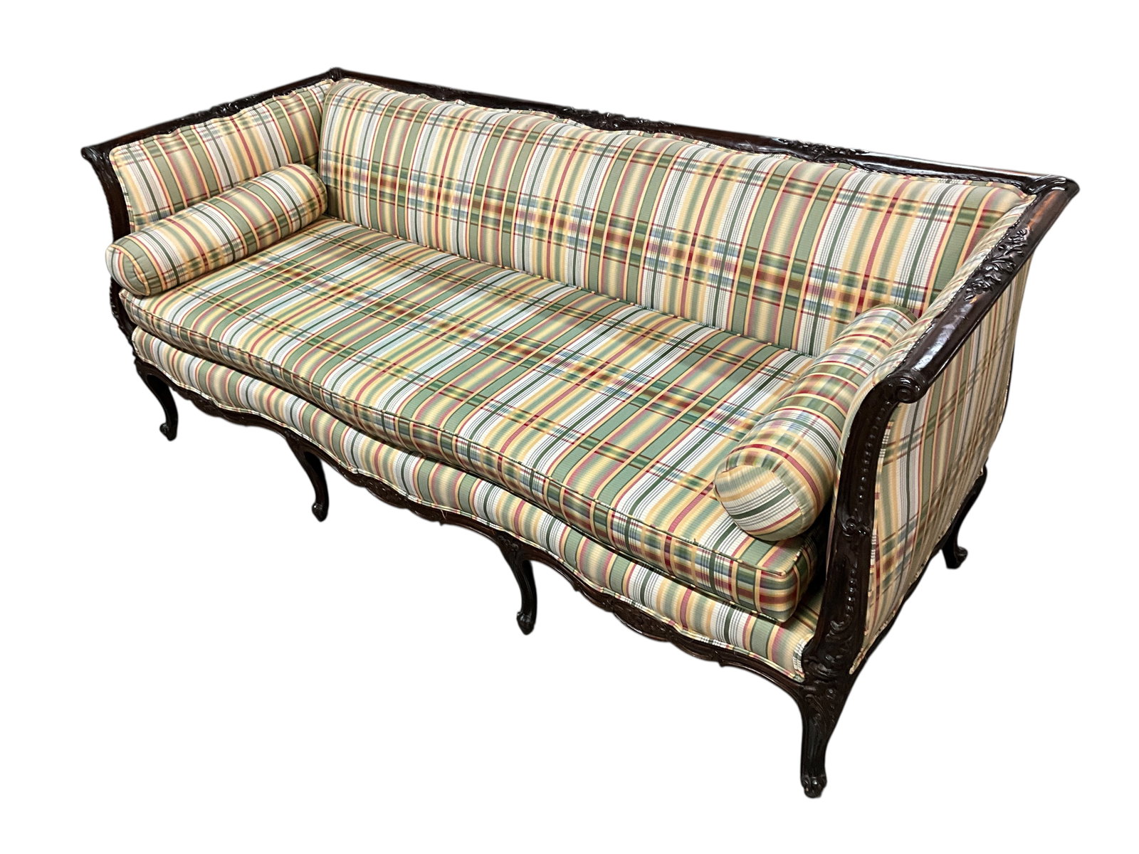 Victorian Classical Revival Wooden Framed Sofa (1 of 5)