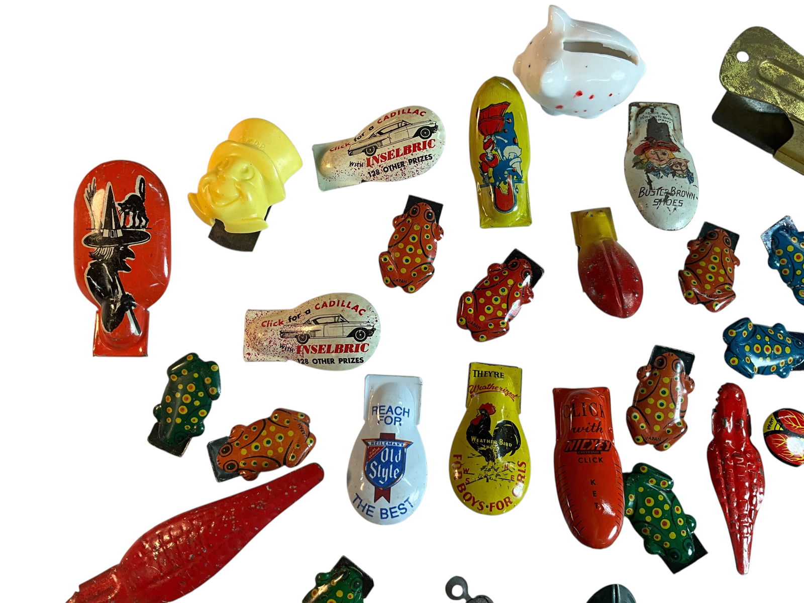 Vintage Lithographed Tin "Clicker" Toys. (1 of 4)