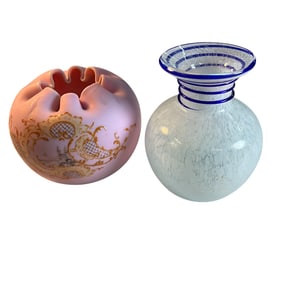 Two Art Glass Vases