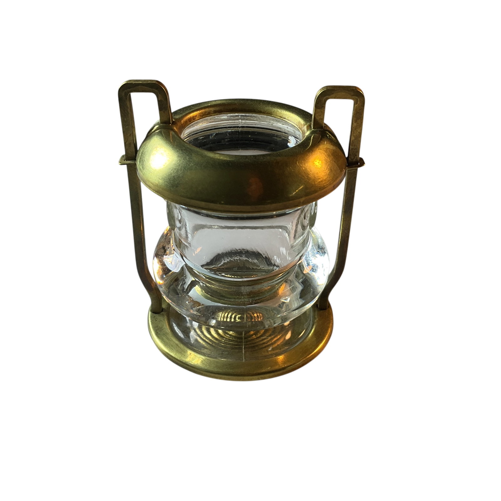 Laben Bros. Brass & Glass Match Holder (1 of 3)