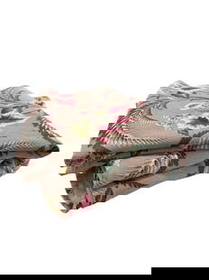 Wonderful Vintage 1940's Barkcloth-Yardage: Two very large panels of amazing matching bark cloth. One panel is 46"w 218"L, finished ends and no seams. The other panel is 46"w by 252"L, finished ends and no seams. Stain free and smells nice. It